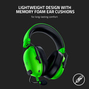 RAZER BLACKSHARK V2 X - WIRED GAMING HEADSET - GREEN RZ04 - 03240600 - R3M1 - SWIFT PERIPHERALS1092590