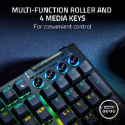 RAZER BLACKWIDOW V4 - MECHANICAL GAMING KEYBOARD (GREEN SWITCH) RZ03 - 04690100 - R3M1 - SWIFT PERIPHERALS1094199