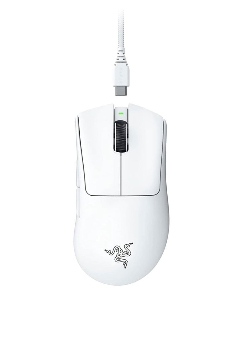 RAZER DEATHADDER V3 PRO WIRELESS GAMING MOUSE WHITE RZ01 - 04630200 - R3A1 - SWIFT PERIPHERALS1083169