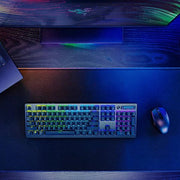 RAZER DEATHSTALKER V2 PRO - WIRELESS LOW PROFILE OPTICAL GAMING KEYBOARD (CLICKY PURPLE SWITCH) RZ03 - 04361800 - R3M1 - SWIFT PERIPHERALS1094208