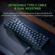 RAZER HUNTSMAN MINI - 60% OPTICAL GAMING KEYBOARD (LINEAR RED SWITCH) RZ03 - 03390200 - R3M1 - SWIFT PERIPHERALS100995