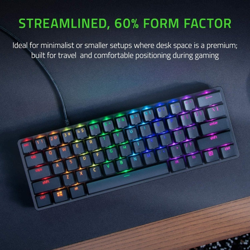 RAZER HUNTSMAN MINI PURPLE SWITCH GAMING KEYBOARD RZ03 - 03390100 - R3M1 - SWIFT PERIPHERALS104586