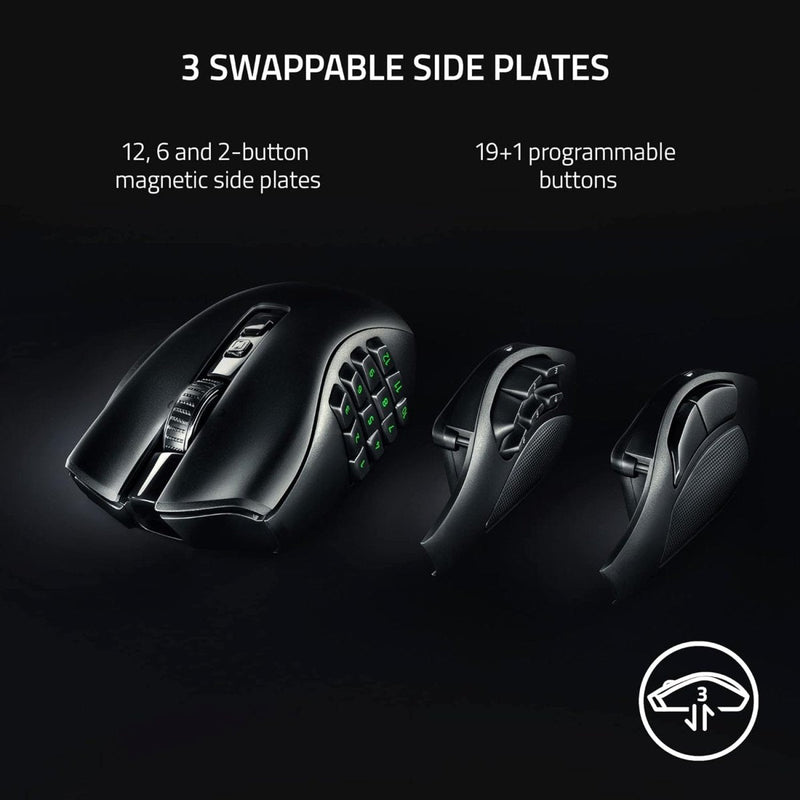 RAZER NAGA V2 PRO - WIRELESS MMO GAMING MOUSE RZ01 - 04400100 - R3A1 - SWIFT PERIPHERALS1094215