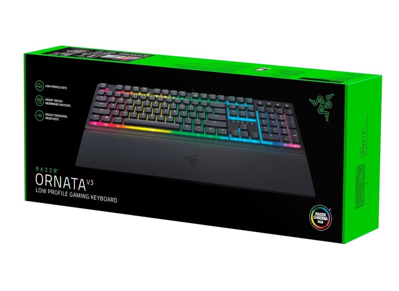 RAZER ORNATA V3 GAMING KEYBOARD WITH MECHA - MEMBRANE SWITCHES RZ03 - 04690100 - R3M1 - SWIFT PERIPHERALS1092611