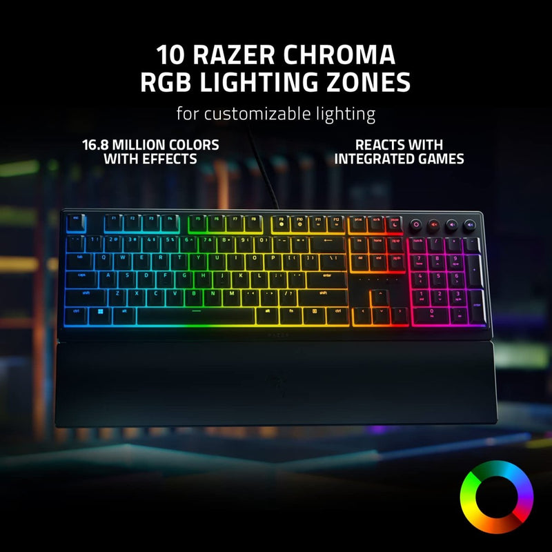 RAZER ORNATA V3 GAMING KEYBOARD WITH MECHA - MEMBRANE SWITCHES RZ03 - 04690100 - R3M1 - SWIFT PERIPHERALS1092611