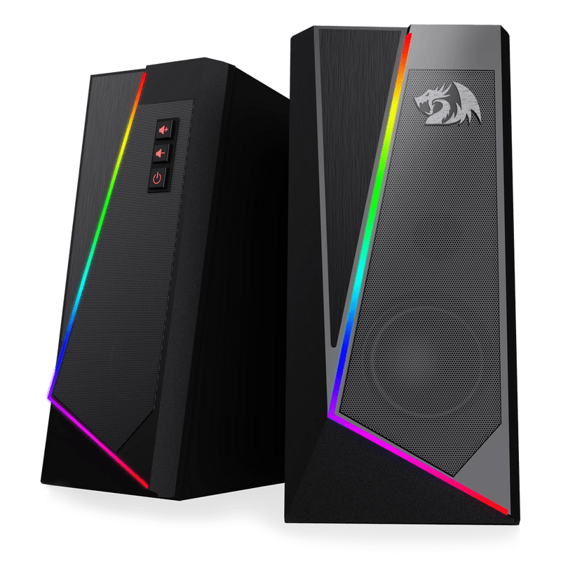 REDRAGON GS520 RGB DESKTOP SPEAKERS BLACK - SWIFT PERIPHERALS1093940