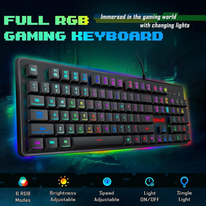REDRAGON K509 DYAS (WITHOUT SIDE LIGHT) - SWIFT PERIPHERALS1090044