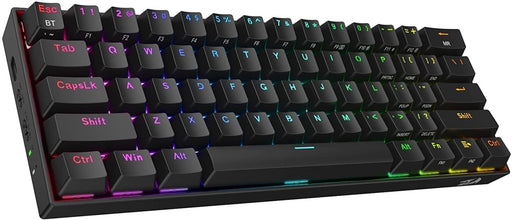 REDRAGON K530 PRO BLACK (WIRED/WIRELESS/BT) RED SWITCH BLACK - SWIFT PERIPHERALS1090046