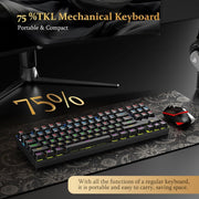 REDRAGON K552 RAINBOW KUMARA USB GAMING RED SWITCH KEYBOARD - SWIFT PERIPHERALS1090050