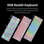 REDRAGON K552 - RGB KUMARA USB RGB GAMING KEYBOARD WHITE - SWIFT PERIPHERALS1090051