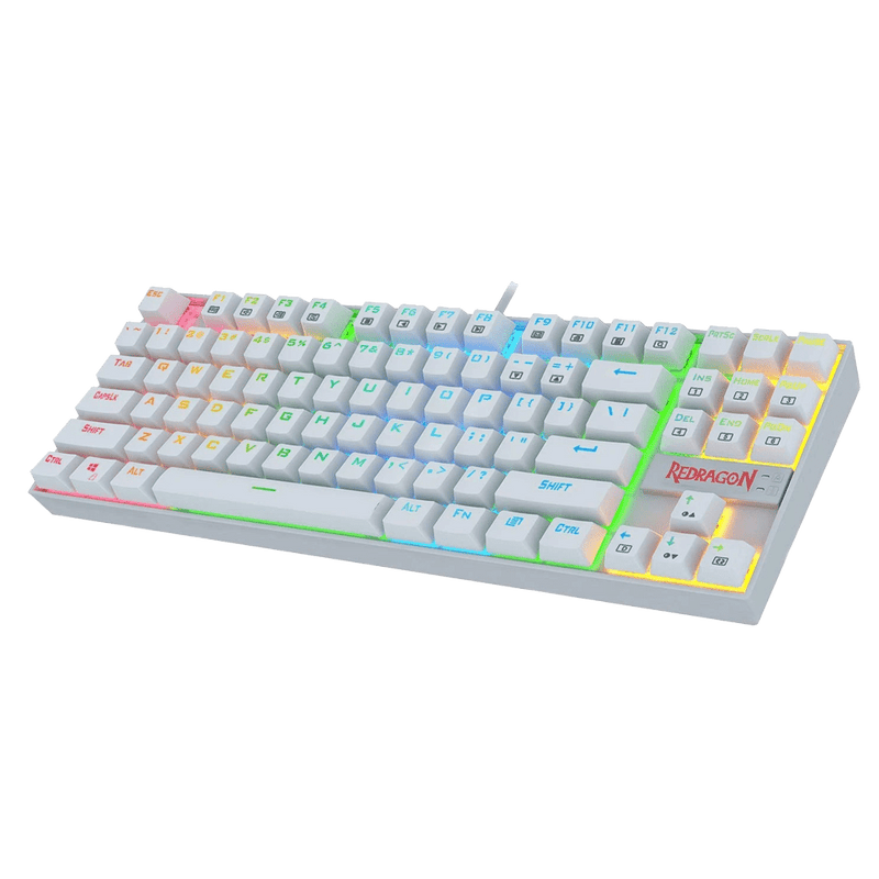 REDRAGON K552 - RGB KUMARA (WHITE) BLUE SWITCH - SWIFT PERIPHERALSRedD-011