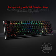 REDRAGON K556 RGB DEVARAJAS MECHANICAL (BROWN SWITCH) KEYBOARD BLACK - SWIFT PERIPHERALS1090053