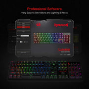 REDRAGON K582RGB SURARA USB GAMING RGB KEYBOARD BLACK - SWIFT PERIPHERALS1090056