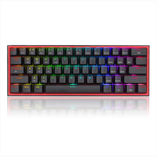 REDRAGON K616 FIZZ BLACK (WIRED/WIRELESS/BT) RED SWITCH - SWIFT PERIPHERALSRedD-021