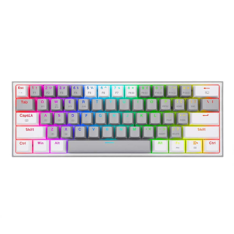 REDRAGON K616 FIZZ G/W (WIRED/WIRELESS/BT) RED SWITCH KEYBOARD BLACK - SWIFT PERIPHERALS1090060
