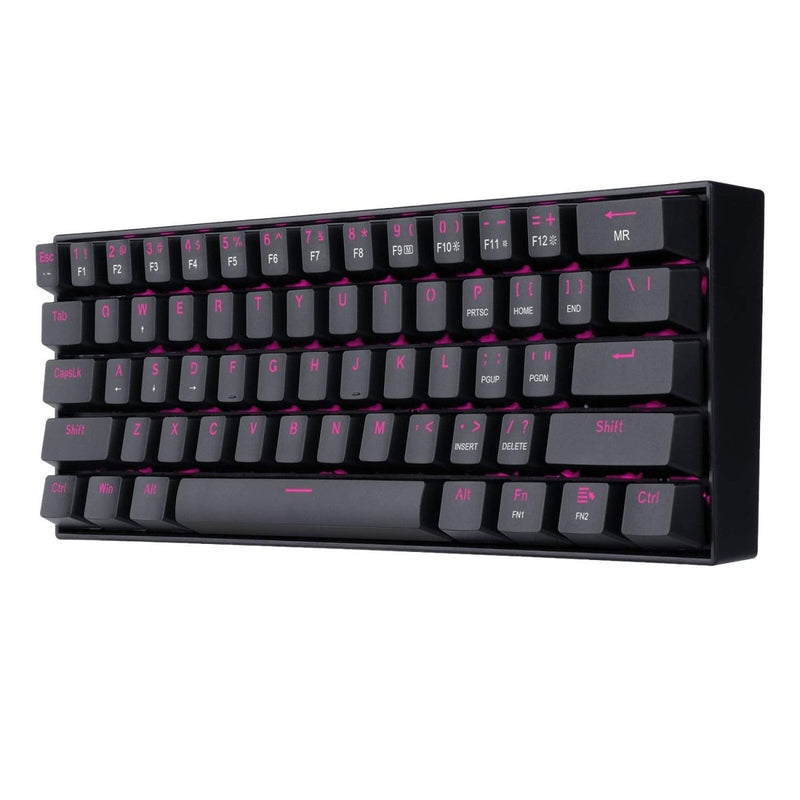 REDRAGON K630 PINK LED DRAGON BORN (BROWN SWITCH) KEYBOARD BLACK - SWIFT PERIPHERALS1090061