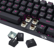 REDRAGON K630 PINK LED DRAGON BORN (BROWN SWITCH) KEYBOARD BLACK - SWIFT PERIPHERALS1090061