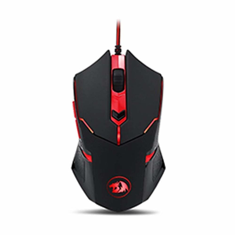 REDRAGON M601 RGB BLACKLIT 7200 DPI USB WIRED ERGONOMIC PROGRAMMABLE GAMING MOUSE (BLACK) - SWIFT PERIPHERALS1092528