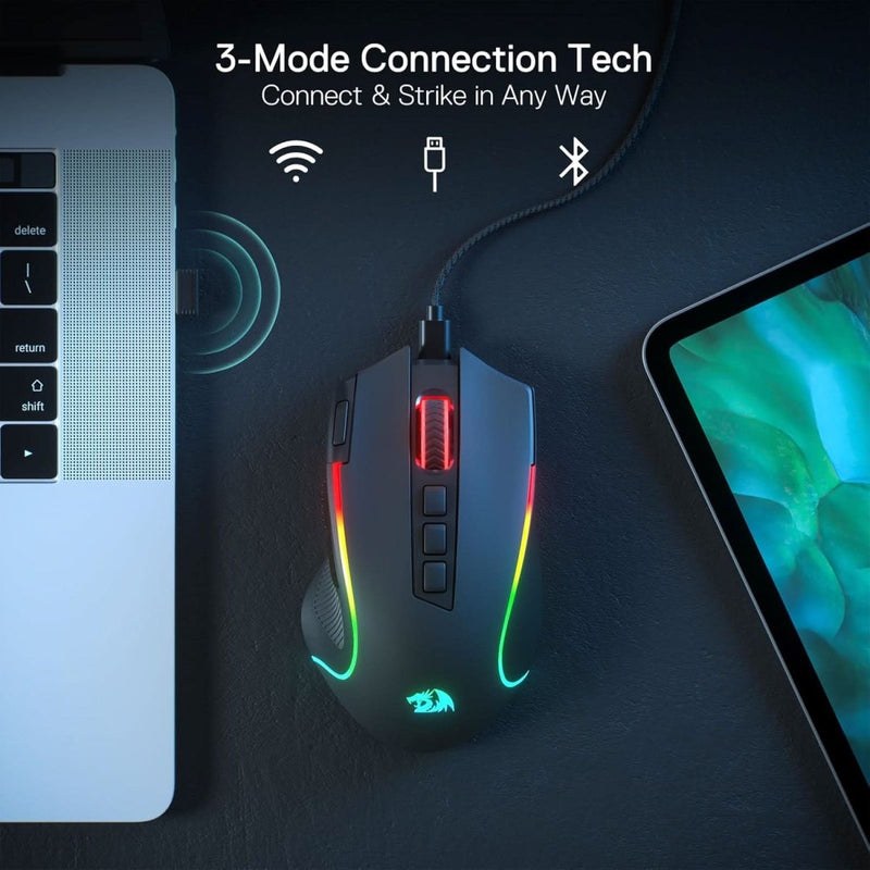 REDRAGON M612 PRO RGB GAMING MOUSE - BLACK - SWIFT PERIPHERALS1091534
