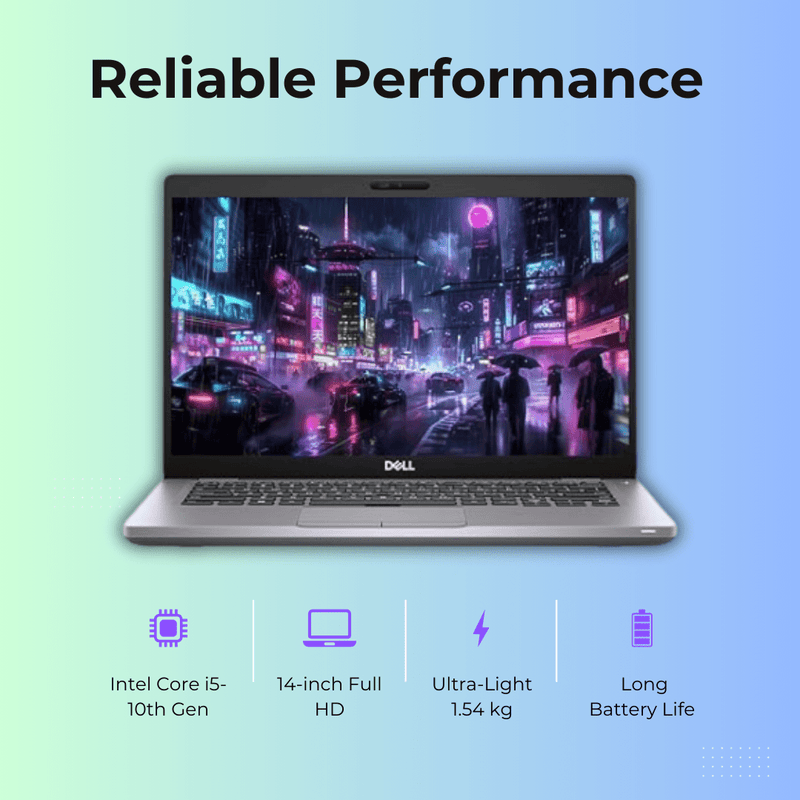(Refurbished) Dell Latitude 5410 14" Laptop Intel Core i5 10th Gen 16GB RAM 512GB SSD Win 10 Pro - SWIFT PERIPHERALSLatitude 5410