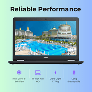 (Refurbished) Dell Latitude 5470 14" Laptop Intel Core i5 6th Generation Win 10 Pro - SWIFT PERIPHERALSTPS-DELL-5470