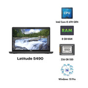 (Refurbished) Dell Latitude 5490 14" Laptop Intel Core i5 8th Gen 8GB RAM 256gb SSD Win 10 Pro - SWIFT PERIPHERALSLatitude 5490