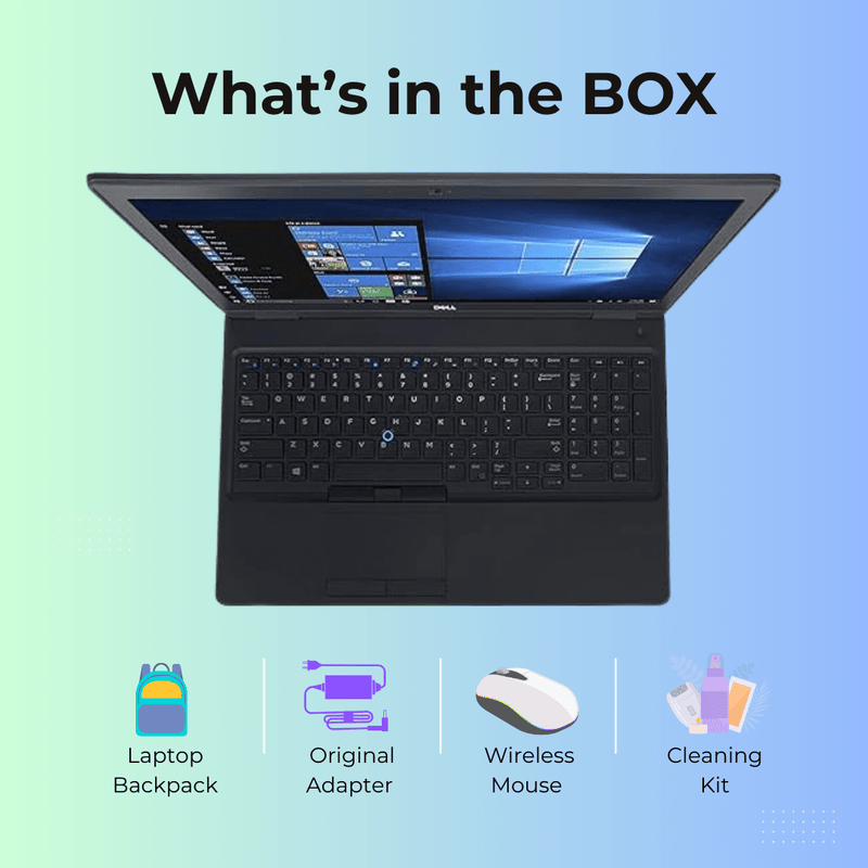 (Refurbished) Dell Latitude 5580 15.6" Laptop Intel Core i5 7th Gen 16GB RAM 512GB SSD Win 10 Pro - SWIFT PERIPHERALSLatitude 5580