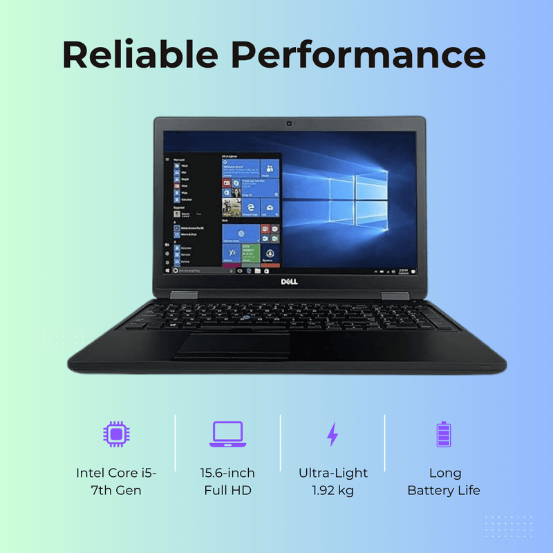 (Refurbished) Dell Latitude 5580 15.6" Laptop Intel Core i5 7th Gen 16GB RAM 512GB SSD Win 10 Pro - SWIFT PERIPHERALSLatitude 5580
