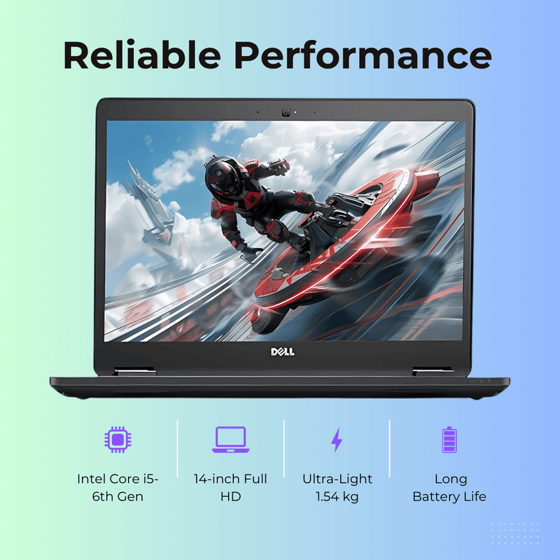 (Refurbished) Dell Latitude 7470 14" Laptop 8GB RAM 256GB SSD Intel Core i5 6th Generation Win 10 Pro - SWIFT PERIPHERALSTPS-DELL-7470
