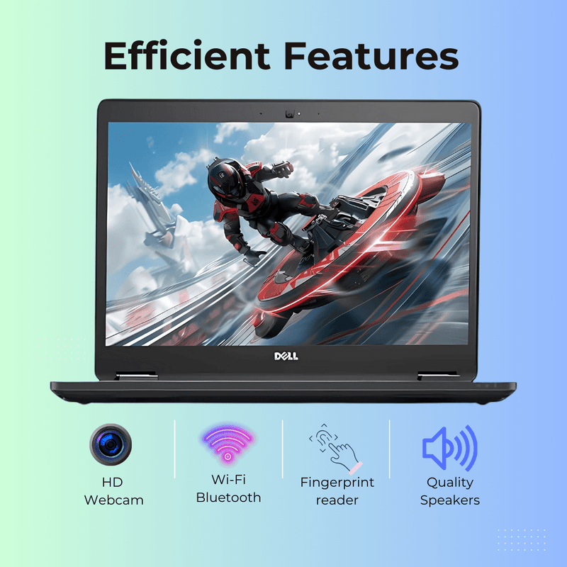 (Refurbished) Dell Latitude 7470 14" Laptop 8GB RAM 256GB SSD Intel Core i5 6th Generation Win 10 Pro - SWIFT PERIPHERALSTPS-DELL-7470