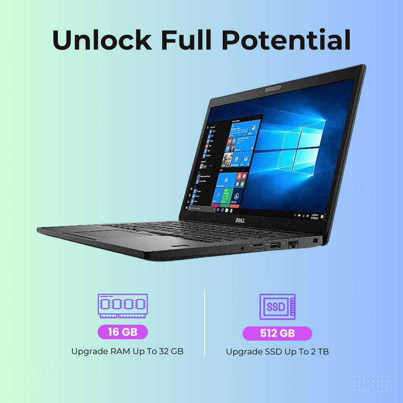 (Refurbished) Dell Latitude 7490 14" Laptop Intel Core i7 8th Gen 16GB RAM 512GB SSD Win 10 Pro - SWIFT PERIPHERALSLatitude 7490-I7
