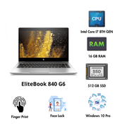 (Refurbished) HP EliteBook 840 G6 14" Privacy Touch Screen Laptop Intel Core i7 8th Gen 16GB RAM 512GB SSD Win 10 Pro - SWIFT PERIPHERALSEliteBook 840 G6 I7