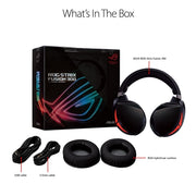 [RePacked] ASUS ROG Strix Fusion 300 LED Gaming Headset with 50mm Drivers and Virtual 7.1 Surround Sound - SWIFT PERIPHERALSROGSTRIX-F300-BLK-RF