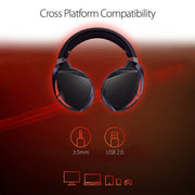[RePacked] ASUS ROG Strix Fusion 300 LED Gaming Headset with 50mm Drivers and Virtual 7.1 Surround Sound - SWIFT PERIPHERALSROGSTRIX-F300-BLK-RF