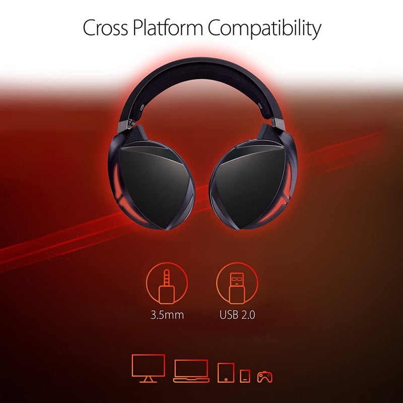 [RePacked] ASUS ROG Strix Fusion 300 LED Gaming Headset with 50mm Drivers and Virtual 7.1 Surround Sound - SWIFT PERIPHERALSROGSTRIX-F300-BLK-RF