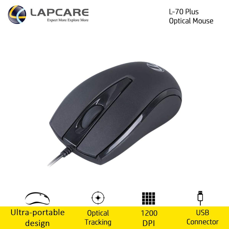 [RePacked] Lapcare L - 70 Plus Wired Optical Mouse - SWIFT PERIPHERALSLOMOLP6366-RF