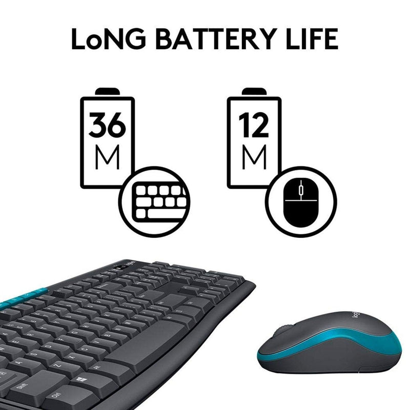 [RePacked] Logitech MK275 Wireless Keyboard and Mouse Combo with Ultra Long Battery Life - SWIFT PERIPHERALS920-008460-RF