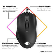 [RePacked] OMEN Vector RGB Gaming Wired Mouse with 6 Button Omron Switches & Radar 3 Sensor - SWIFT PERIPHERALS8BC53AA-RF