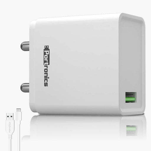 [RePacked] Portronics Adapto One Wall Adapter with 18W 3A Mach USB Charging - SWIFT PERIPHERALSPOR-1104-RF