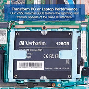 [RePacked] Verbatim 128GB Vi550 SATA III 2.5” SSD Internal Solid - State Drive - SWIFT PERIPHERALSVI550-RF