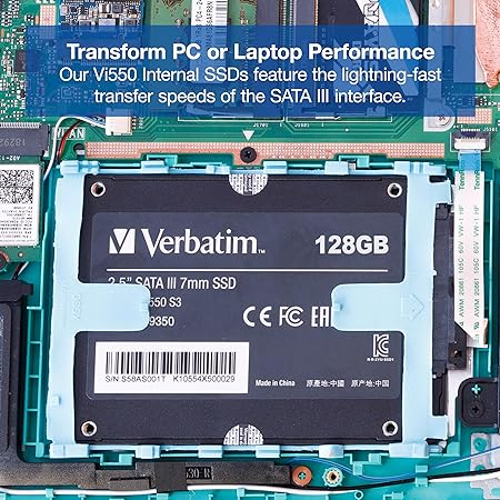 [RePacked] Verbatim 128GB Vi550 SATA III 2.5” SSD Internal Solid - State Drive - SWIFT PERIPHERALSVI550-RF