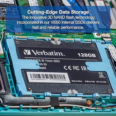 [RePacked] Verbatim 128GB Vi550 SATA III 2.5” SSD Internal Solid - State Drive - SWIFT PERIPHERALSVI550-RF