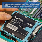 [RePacked] Verbatim 128GB Vi550 SATA III 2.5” SSD Internal Solid - State Drive - SWIFT PERIPHERALSVI550-RF