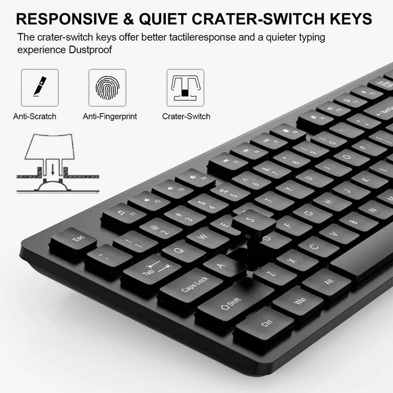 [RePacked]Dell KM636 Wireless Keyboard and Optical Mouse Combo - SWIFT PERIPHERALSKM636-BLK-RF