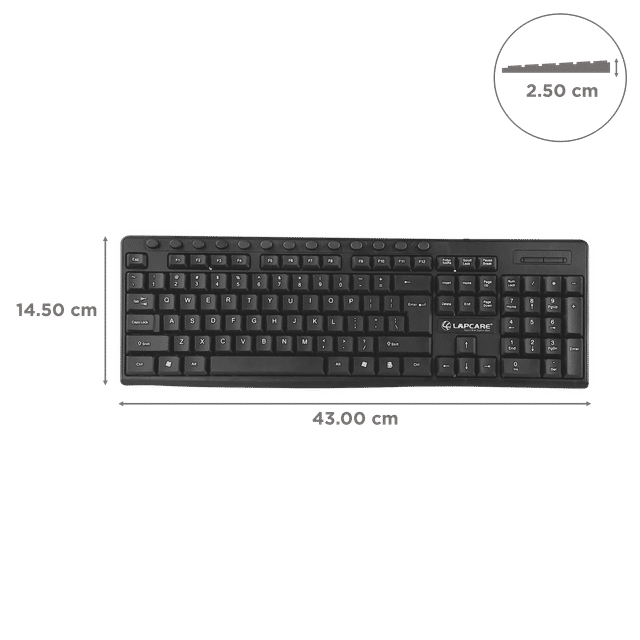 [Repacked]Lapcare E9 117 Keys USB Ergonomic Multimedia Wired Keyboard - SWIFT PERIPHERALSLKKBMU6289