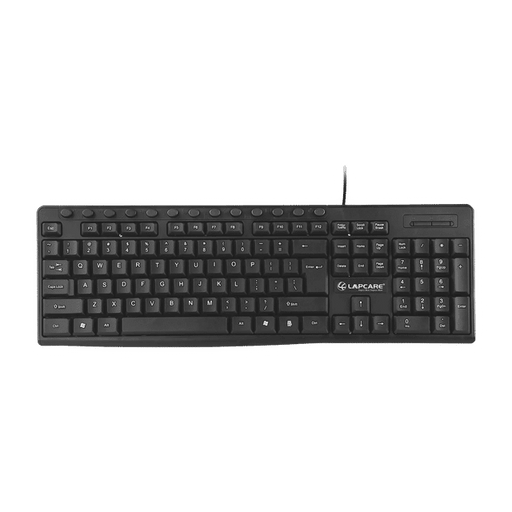 [Repacked]Lapcare E9 117 Keys USB Ergonomic Multimedia Wired Keyboard - SWIFT PERIPHERALSLKKBMU6289