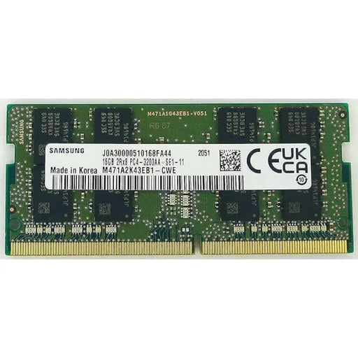 Samsung 16GB DDR4 RAM 3200MHz CL22 2Rx8 260 - Pin SODIMM Laptop Memory (Pulled Out) - SWIFT PERIPHERALSM471A2K43EB1-CWE