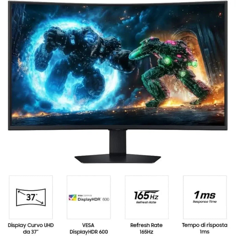 Samsung 37″ 165 Hz 1 ms 4K UHD Odyssey Curved Gaming Monitor - SWIFT PERIPHERALSS37FG750EU