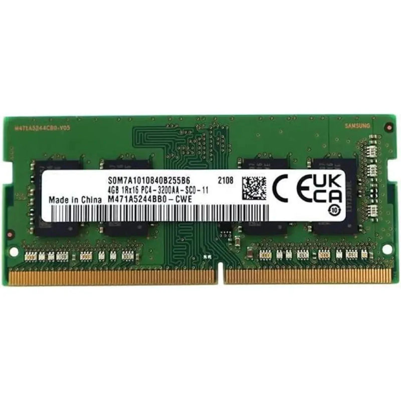Samsung 4GB DDR4 RAM 3200MHz CL22 1Rx16 260 - Pin SODIMM Laptop Memory - (Pulled Out) - SWIFT PERIPHERALSM471A5244CB0-CWE