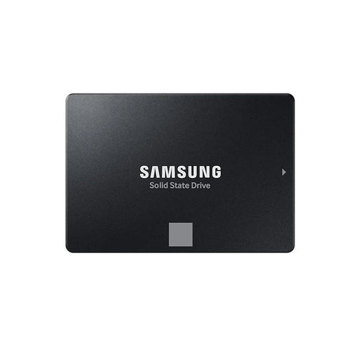 Samsung 2.5-inch SATA III solid state drive, black rectangular internal SSD